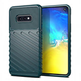 Capa Thunder Capa flexível resistente resistente e resistente de TPU para Samsung Galaxy S10e verde