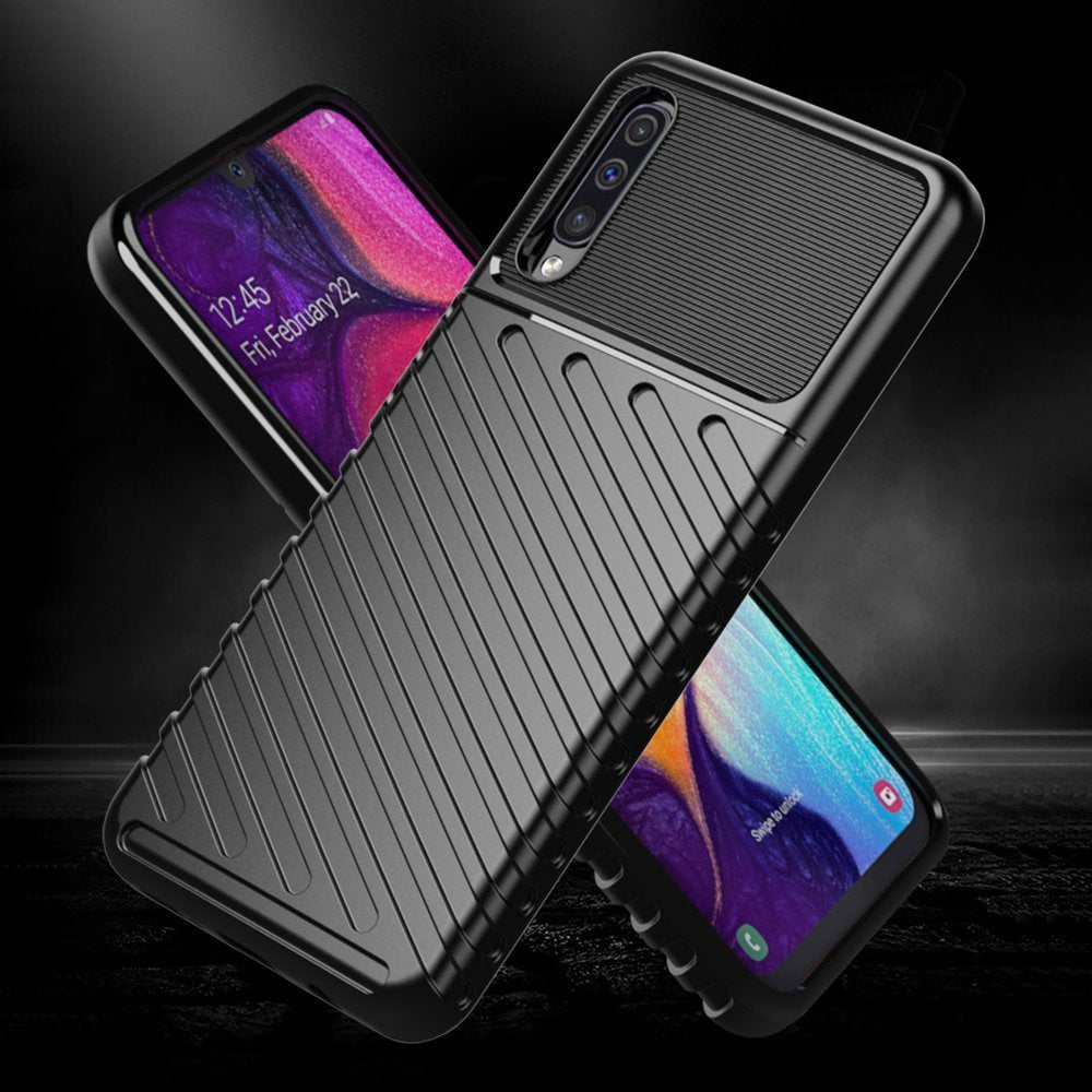 Capa Thunder Capa flexível resistente resistente em TPU para Samsung Galaxy A50s  -  Galaxy A50  -  Galaxy A30s preta