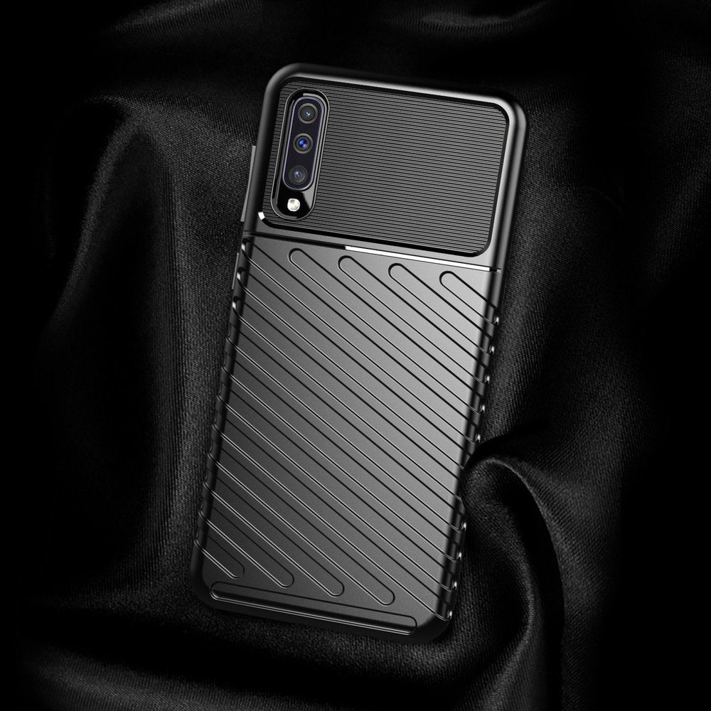 Capa Thunder Capa flexível resistente resistente em TPU para Samsung Galaxy A50s  -  Galaxy A50  -  Galaxy A30s preta