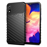 Capa Thunder Capa flexível resistente resistente em TPU para Samsung Galaxy A10 preta