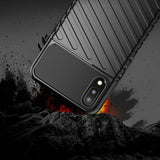 Capa Thunder Capa flexível resistente resistente em TPU para Samsung Galaxy A10 preta