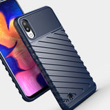 Capa Thunder capa flexível resistente resistente em TPU para Samsung Galaxy A10 azul