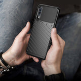 Capa Thunder Capa flexível resistente resistente em TPU para Samsung Galaxy A40 preta