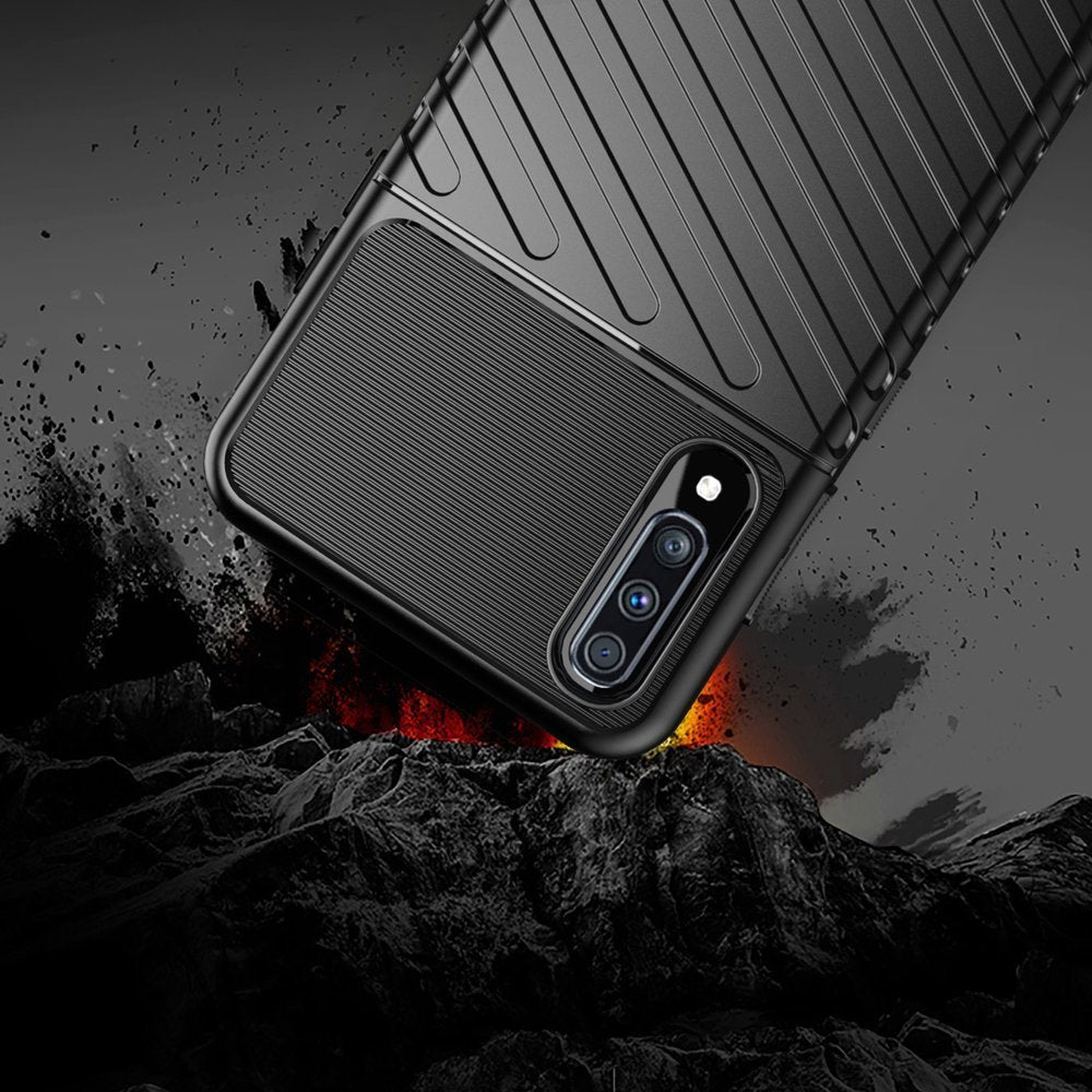 Capa Thunder Capa flexível resistente resistente e resistente de TPU para Samsung Galaxy A40 azul