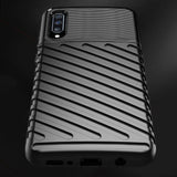Capa Thunder Capa flexível resistente resistente e resistente de TPU para Samsung Galaxy A70 preta