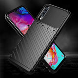 Capa Thunder capa flexível resistente resistente e resistente de TPU para Samsung Galaxy A70 azul
