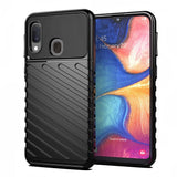 Capa Thunder Capa flexível resistente resistente em TPU para Samsung Galaxy A20e preta