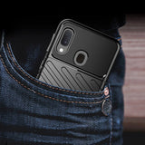 Capa Thunder Capa flexível resistente resistente em TPU para Samsung Galaxy A20e preta