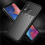 Capa Thunder Capa flexível resistente resistente em TPU para Samsung Galaxy A20e preta