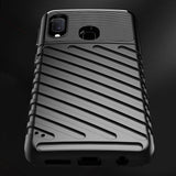 Capa Thunder Capa flexível resistente resistente em TPU para Samsung Galaxy A20e preta