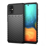 Capa Thunder capa flexível resistente resistente em TPU para Samsung Galaxy A51 preta