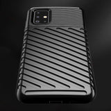 Capa Thunder capa flexível resistente resistente em TPU para Samsung Galaxy A51 preta