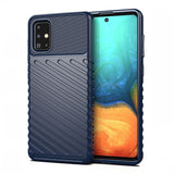 Capa Thunder capa flexível resistente resistente em TPU para Samsung Galaxy A51 azul
