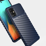 Capa Thunder capa flexível resistente resistente em TPU para Samsung Galaxy A51 azul