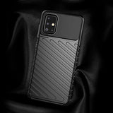 Capa Thunder Capa flexível resistente resistente e resistente de TPU para Samsung Galaxy A71 azul