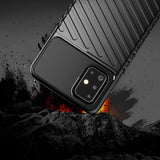 Capa Thunder Capa flexível resistente resistente e resistente de TPU para Samsung Galaxy A71 azul