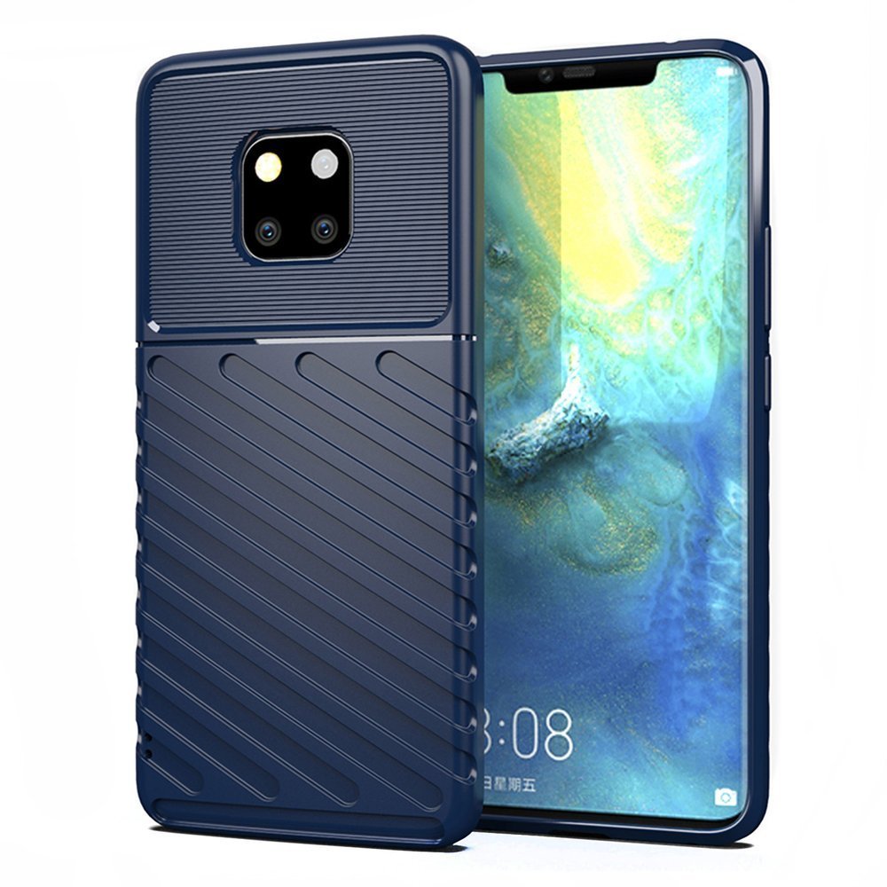 Capa Thunder Capa flexível resistente resistente em TPU para Huawei Mate 20 Pro azul