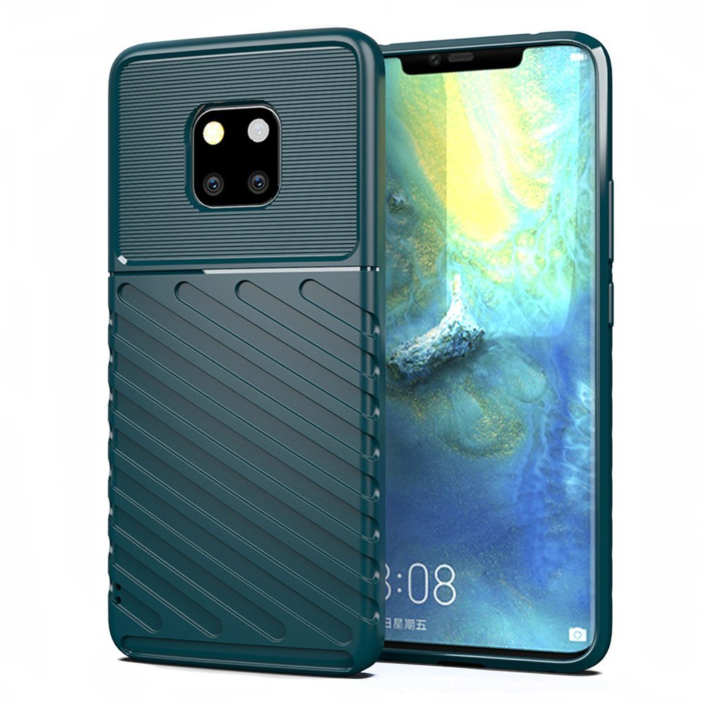 Capa Thunder Capa flexível resistente resistente em TPU para Huawei Mate 20 Pro verde