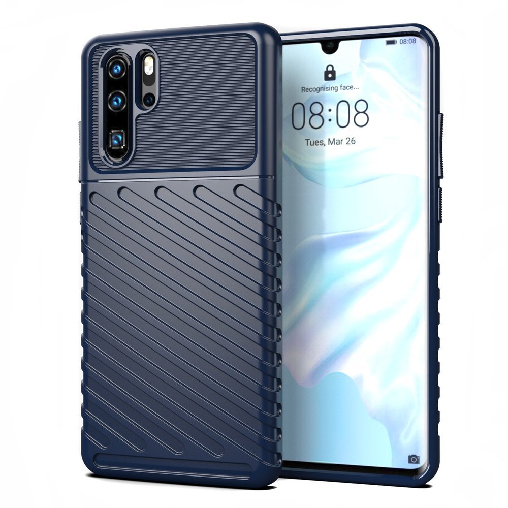 Capa Thunder Capa flexível resistente resistente em TPU para Huawei P30 Pro azul
