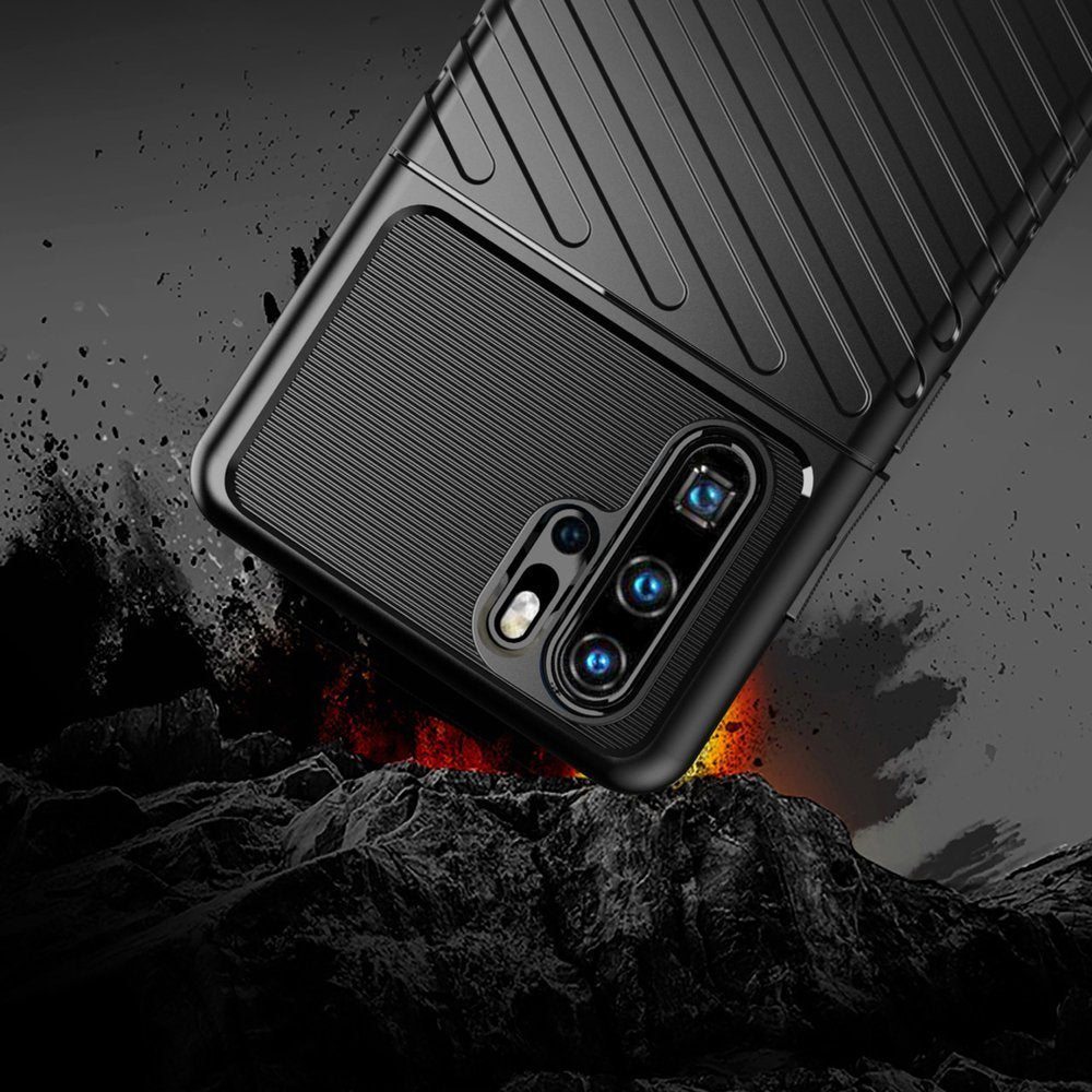 Capa Thunder Capa flexível resistente resistente em TPU para Huawei P30 Pro azul