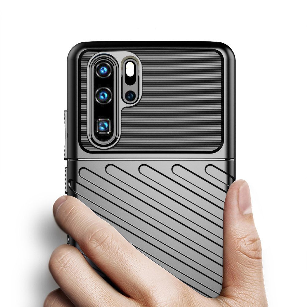 Capa Thunder Capa flexível resistente resistente e resistente de TPU para Huawei P30 Pro verde
