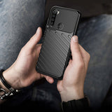 Capa Thunder Capa flexível resistente resistente em TPU para Xiaomi Redmi Note 8T preta