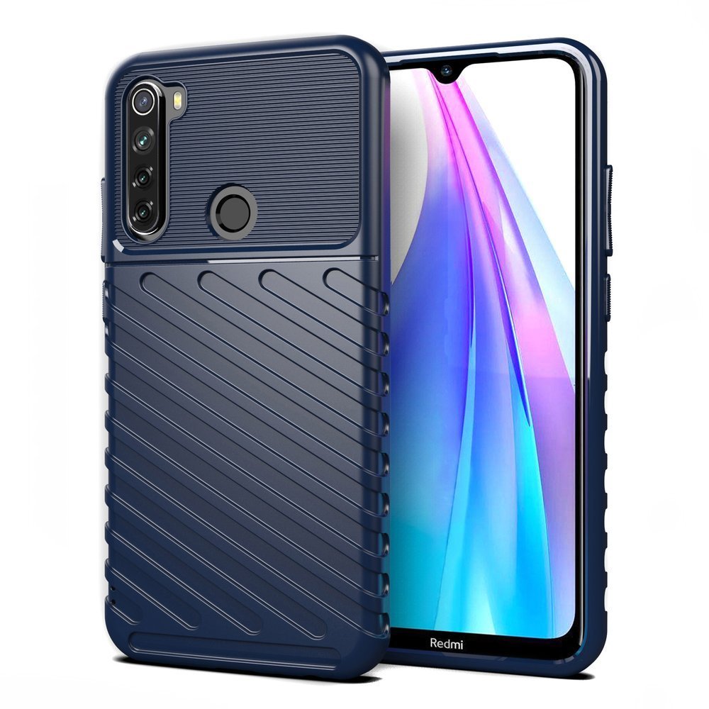 Capa Thunder Capa flexível resistente resistente em TPU para Xiaomi Redmi Note 8T azul