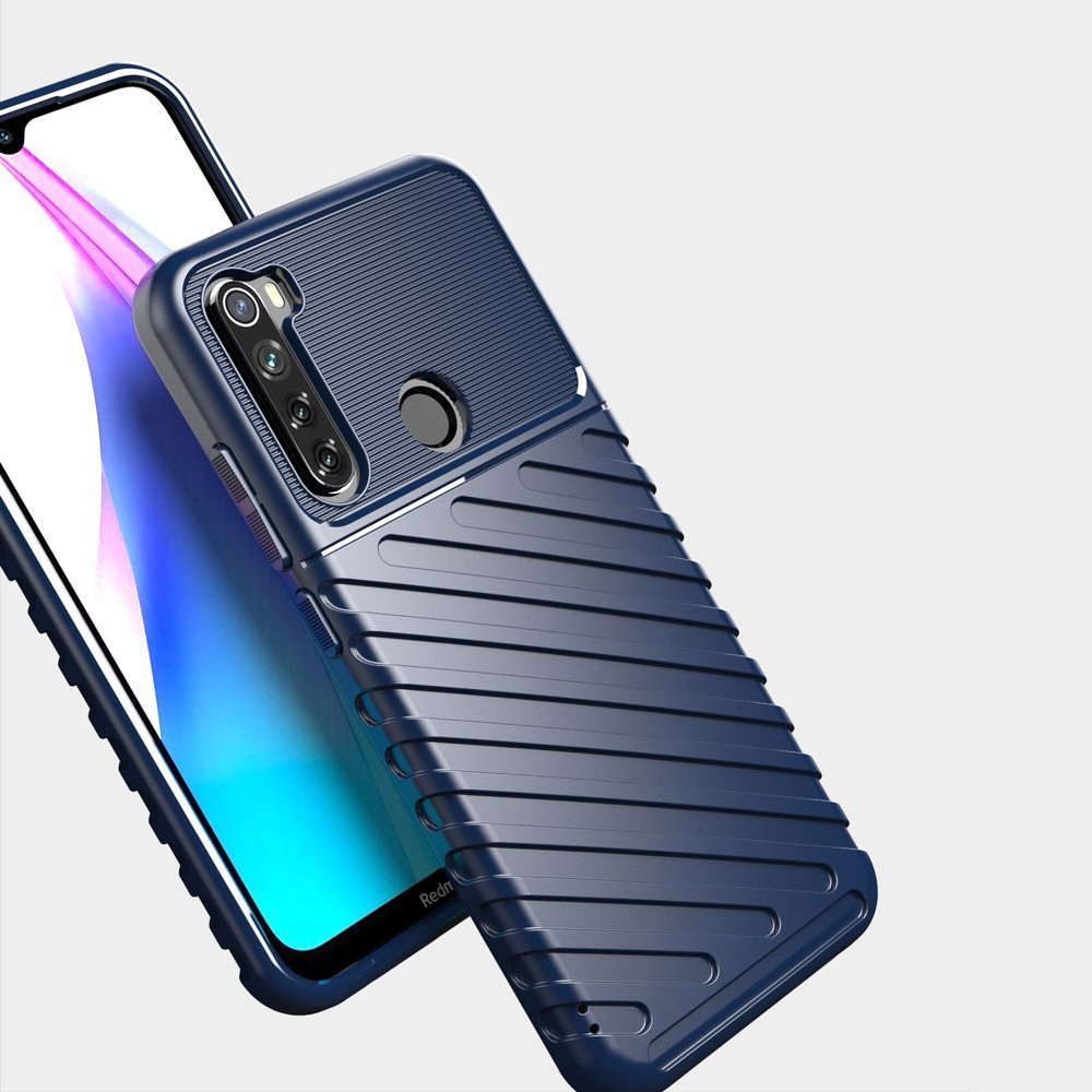 Capa Thunder Capa flexível resistente resistente em TPU para Xiaomi Redmi Note 8T azul
