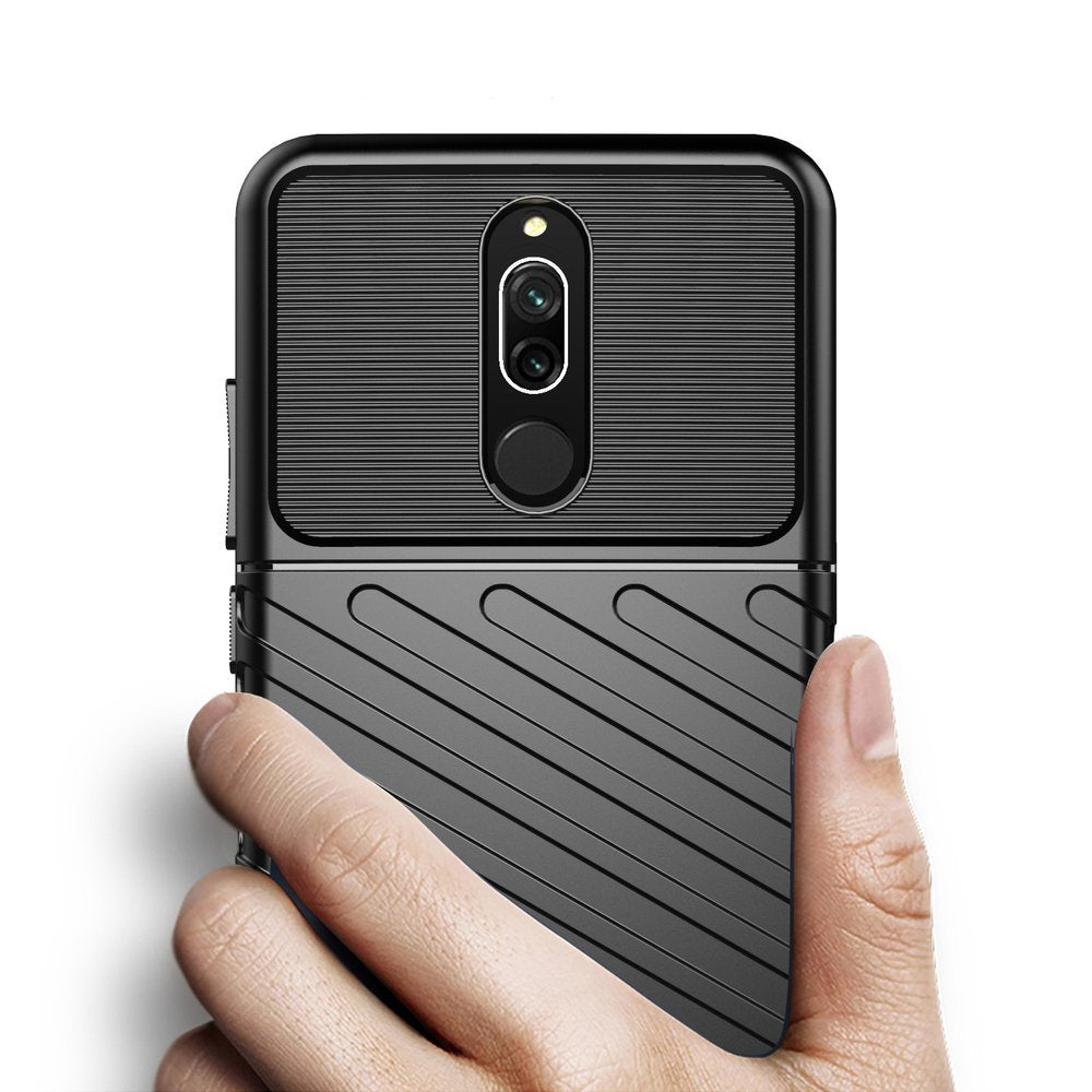 Capa Thunder Capa flexível resistente resistente em TPU para Xiaomi Redmi 8 preta