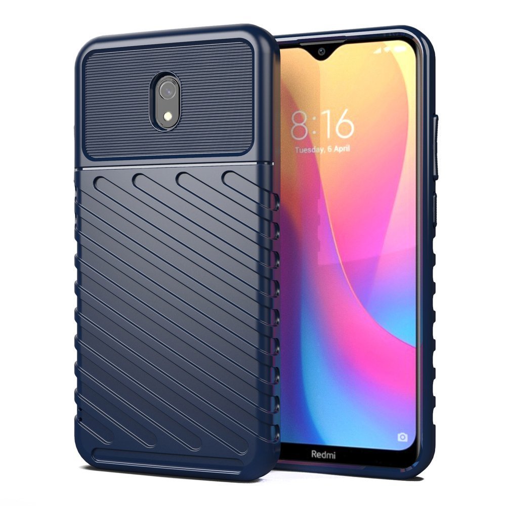 Capa Thunder Capa flexível resistente resistente em TPU para Xiaomi Redmi 8A azul