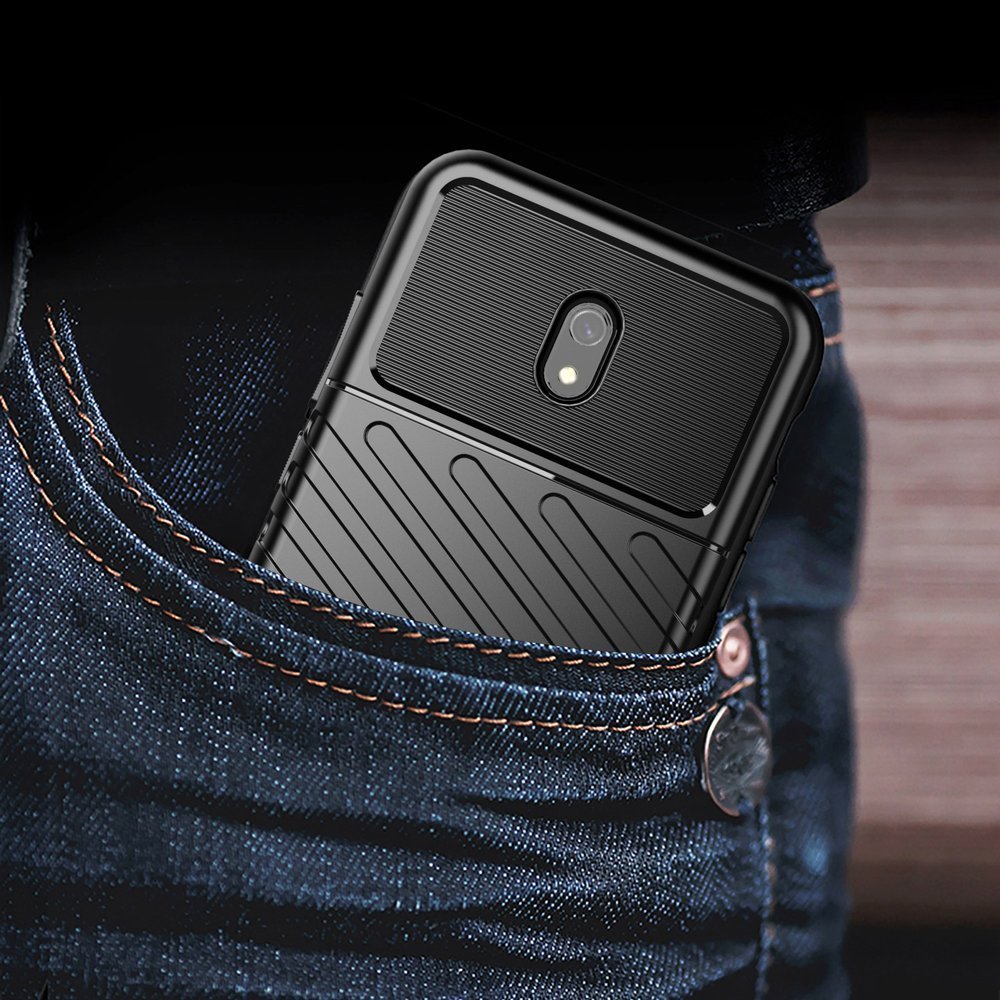 Capa Thunder Capa flexível resistente resistente em TPU para Xiaomi Redmi 8A azul