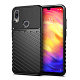 Capa Thunder capa flexível resistente resistente em TPU para Xiaomi Redmi Note 7 preta