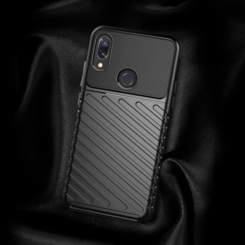Capa Thunder capa flexível resistente resistente em TPU para Xiaomi Redmi Note 7 preta