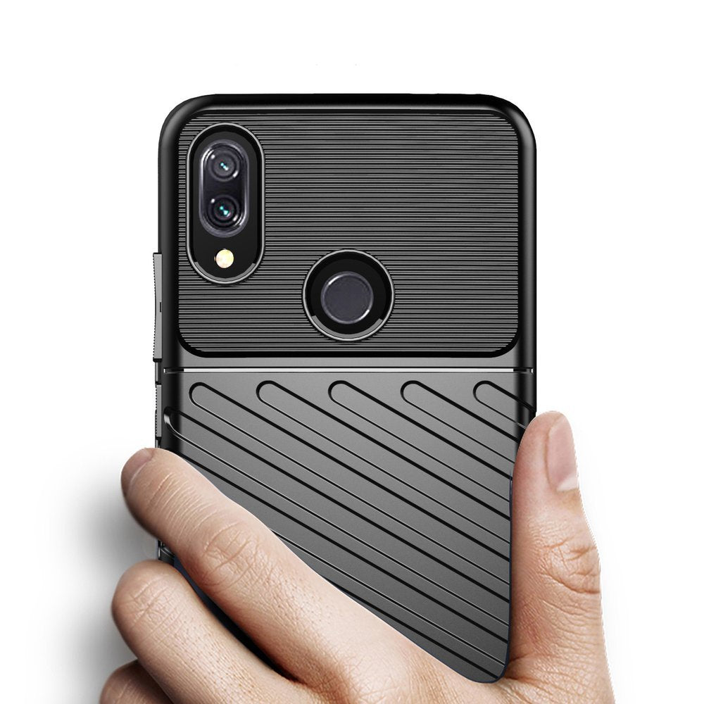 Capa Thunder capa flexível resistente resistente em TPU para Xiaomi Redmi Note 7 preta
