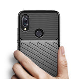 Capa Thunder capa flexível resistente resistente em TPU para Xiaomi Redmi Note 7 preta