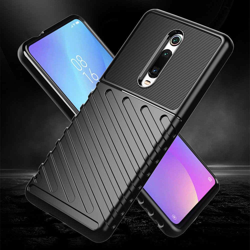 Capa Thunder Capa flexível resistente resistente em TPU para Xiaomi Mi 9T  -  Xiaomi Mi 9T Pro preto