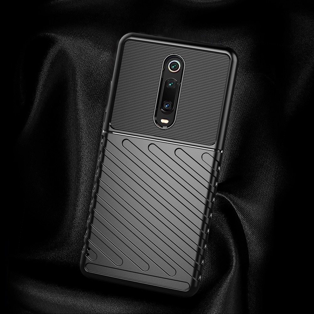 Capa Thunder Capa flexível resistente resistente em TPU para Xiaomi Mi 9T  -  Xiaomi Mi 9T Pro preto