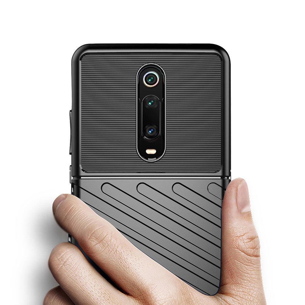 Capa Thunder Capa flexível resistente resistente em TPU para Xiaomi Mi 9T  -  Xiaomi Mi 9T Pro preto
