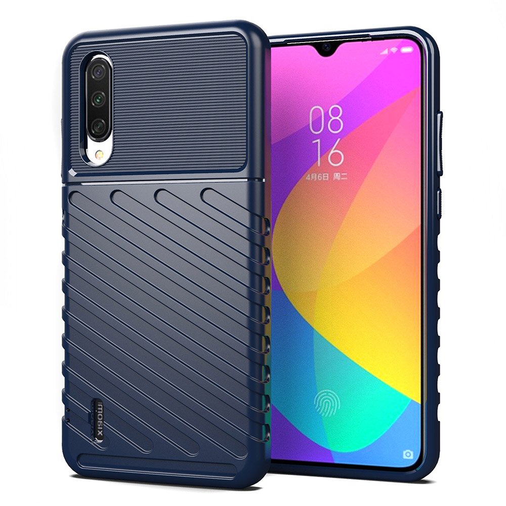 Capa Thunder Capa flexível resistente resistente em TPU para Xiaomi Mi 9 Lite  -  Xiaomi Mi CC9 azul