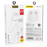 Auriculares Dudao Wired USB Tipo-C brancos (X3S branco)