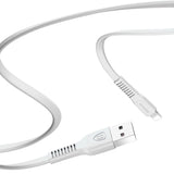 Baseus Tough flat USB - Lightning 2A 1m cabo branco (CALZY-B02)