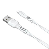 Baseus Tough flat USB - Lightning 2A 1m cabo branco (CALZY-B02)