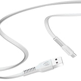 Baseus Tough flat USB - cabo micro USB 2A 1m branco (CAMZY-B02)