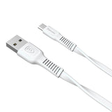 Baseus Tough flat USB - cabo micro USB 2A 1m branco (CAMZY-B02)