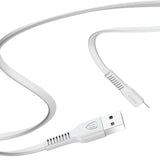 Baseus Tough flat USB - USB Tipo-C 2A 1m cabo branco (CATZY-B02)