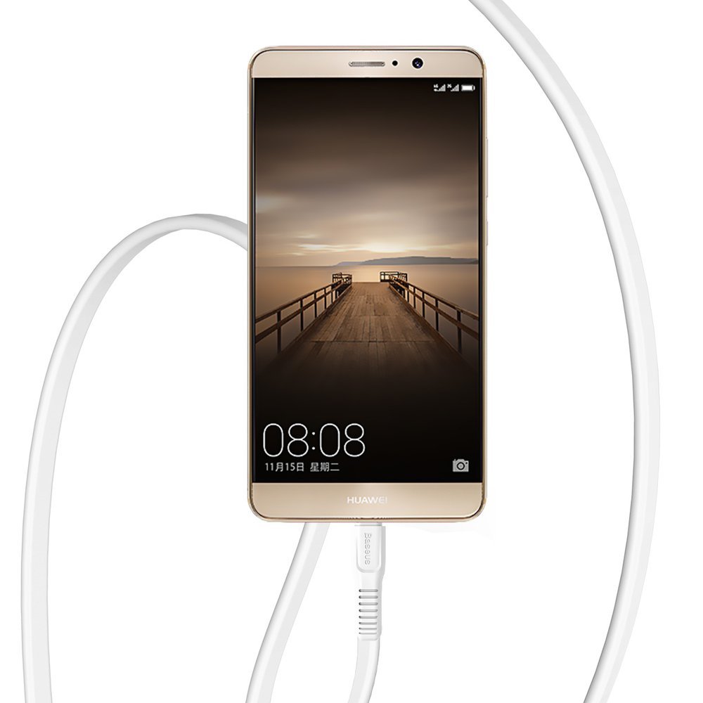 Baseus Tough flat USB - USB Tipo-C 2A 1m cabo branco (CATZY-B02)