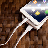 Baseus Tough flat USB - USB Tipo-C 2A 1m cabo branco (CATZY-B02)