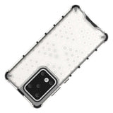 Capa de armadura de favo de mel com proteção de TPU para Samsung Galaxy S20 Ultra transparente