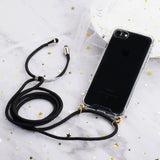 Capa para corda gel TPU capa para bolsa de ar com cordão para Xiaomi Redmi Note 8 Pro transparente