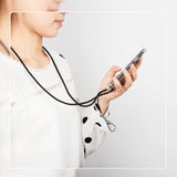 Capa de bolsa de gel TPU de gel para corda com cordão para Samsung Galaxy S8 transparente